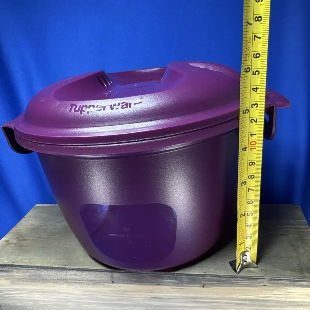 Tupperware Microwave Rice Cooker Purple Large 3L or 12 cup